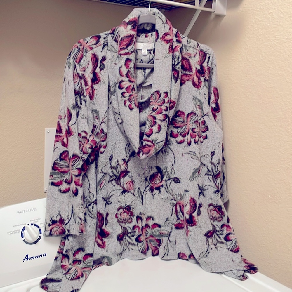 New directions pxxl 3/4 sleeves blouse, cow neck